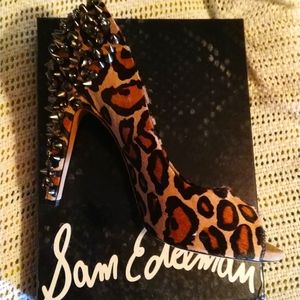 Lorissa leopard Sam Edelman spiked leopard heels